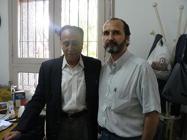 El Profesor Lema Araujo con Andrés Bestard
