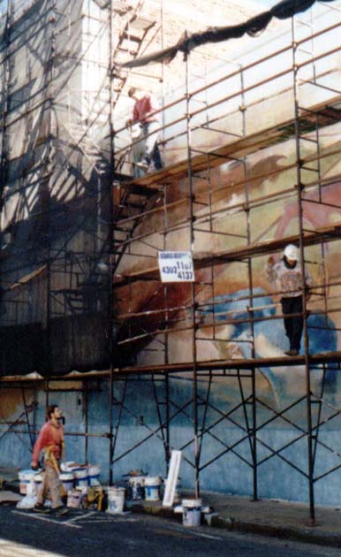 En pleno trabajo