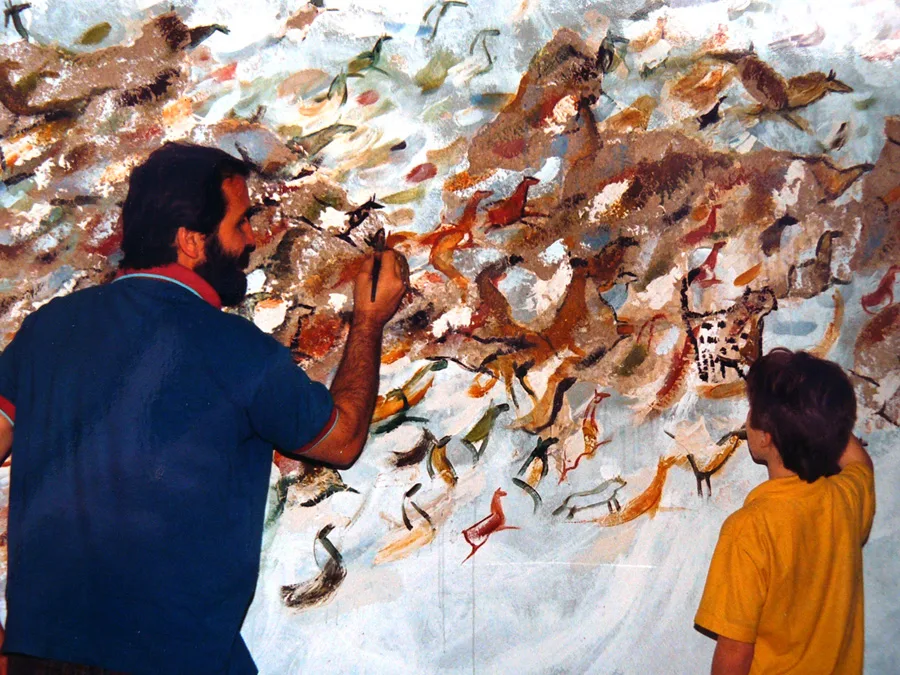 Mural con Lautaro